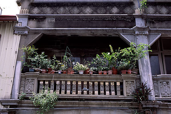 Japanese-era Shop-house balcony